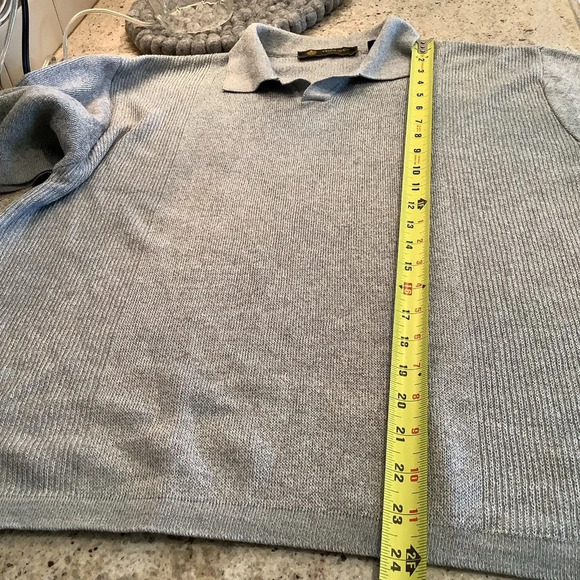 Principe Gray Italian Shirt Pullover Size Medium - Picture 6 of 7